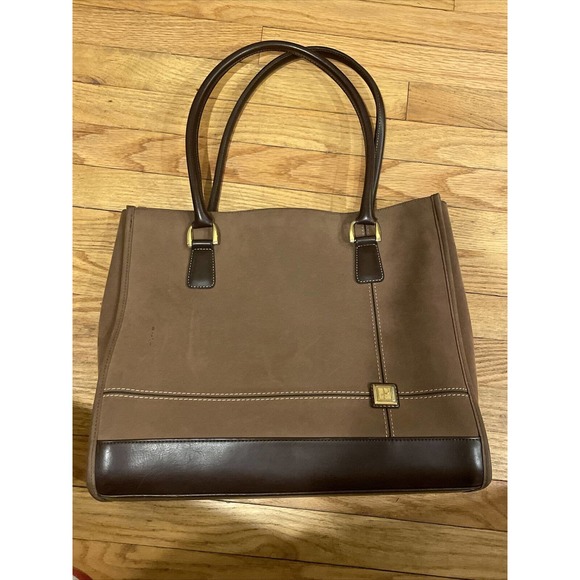 DVF Diane Von Furstenberg Brown Suede laptop bag - Picture 13 of 16